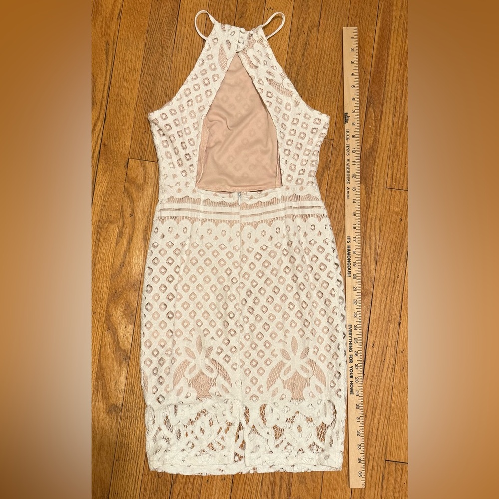 Lulu's Steal A Kiss White Lace Dress - Picture 3 of 7
